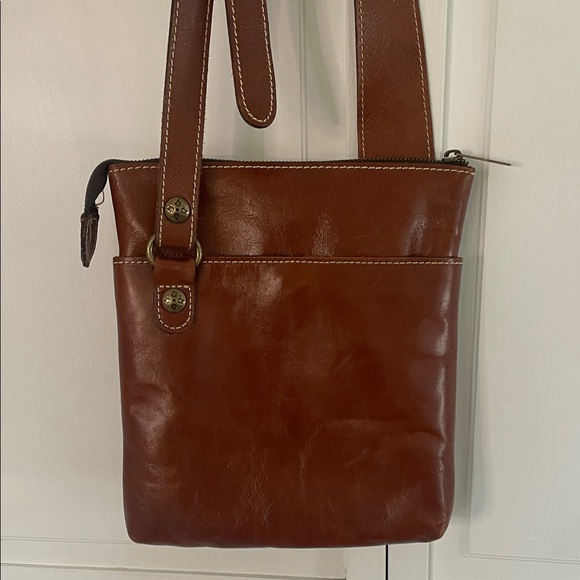 Patricia Nash Brown Floral Embossed Crossbody Bag Chocolate Brown - Picture 5 of 13